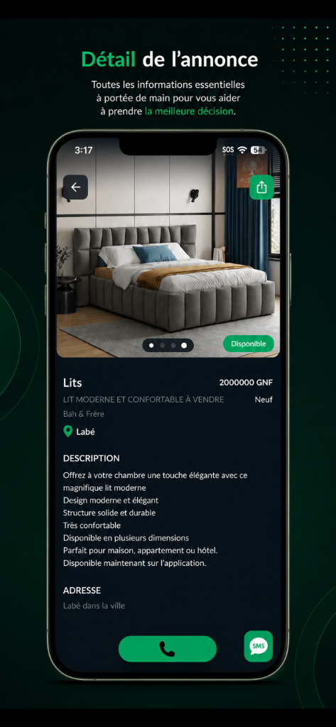 Détails de l'annonce Nowodi
